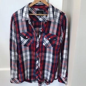 Rails plaid blouse